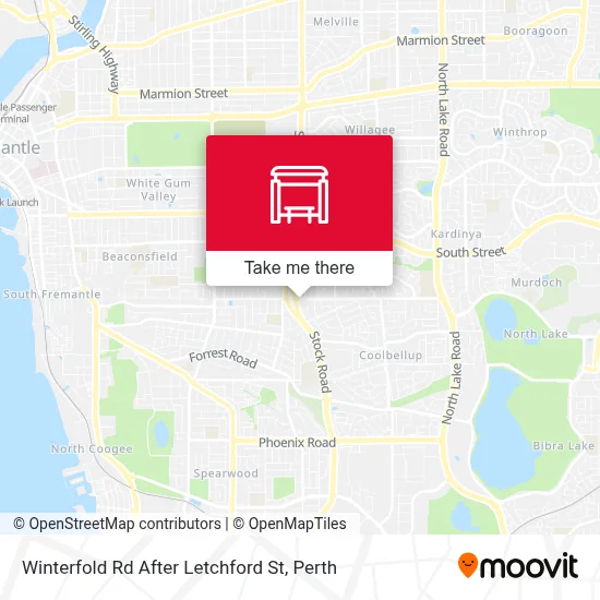 Mapa Winterfold Rd After Letchford St