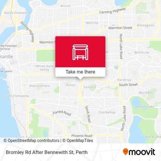 Mapa Bromley Rd After Bennewith St