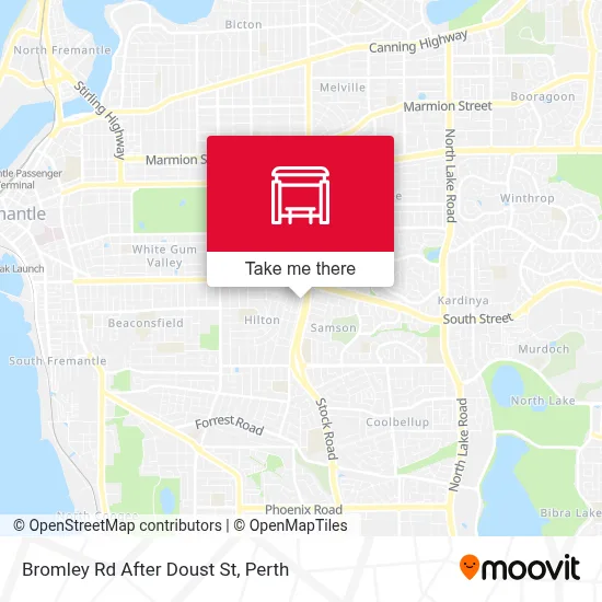 Mapa Bromley Rd After Doust St