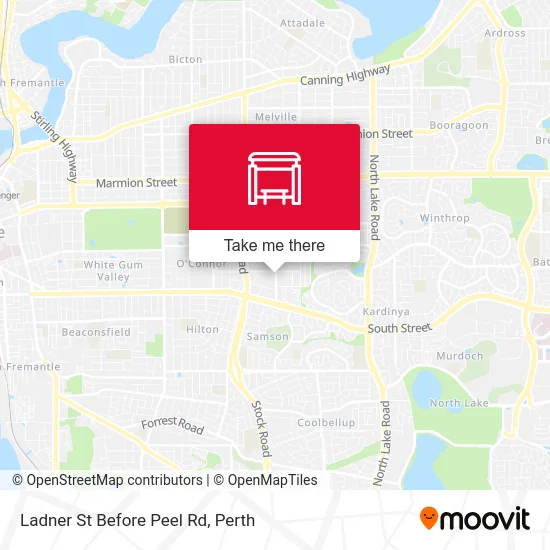 Mapa Ladner St Before Peel Rd