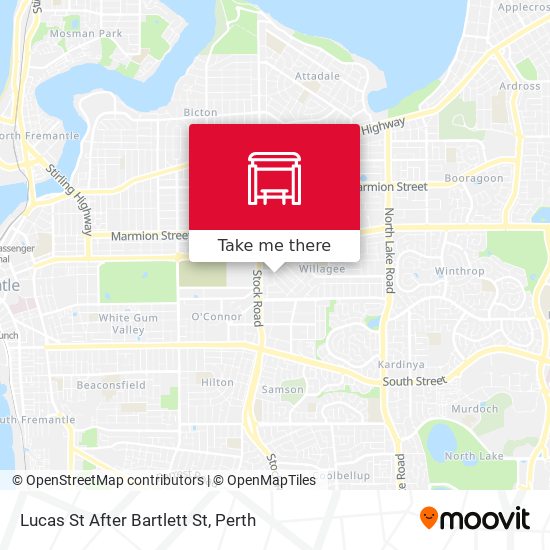 Lucas St After Bartlett St map