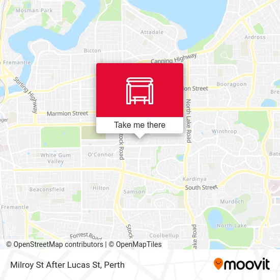 Mapa Milroy St After Lucas St