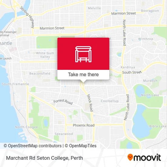 Mapa Marchant Rd Seton College