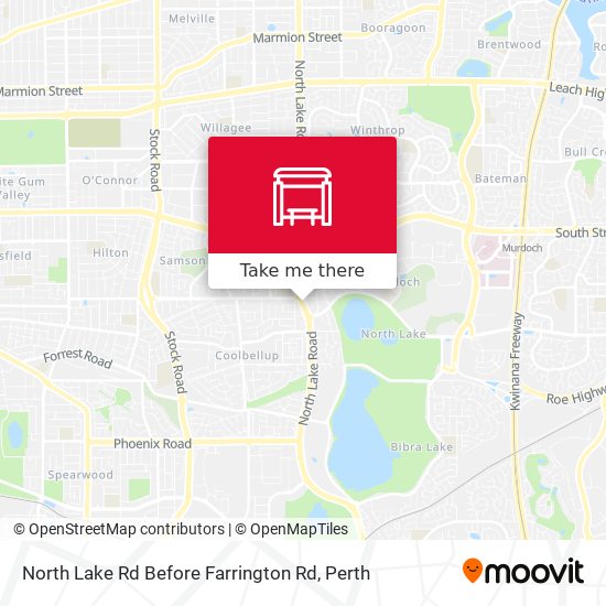 North Lake Rd Before Farrington Rd map