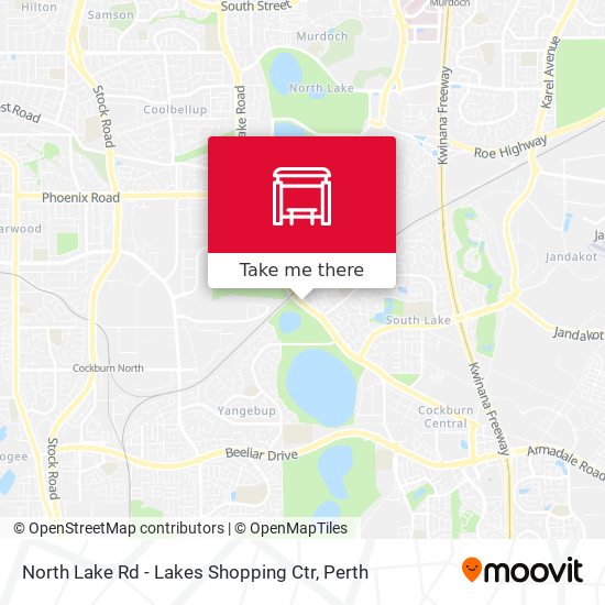 Mapa North Lake Rd - Lakes Shopping Ctr