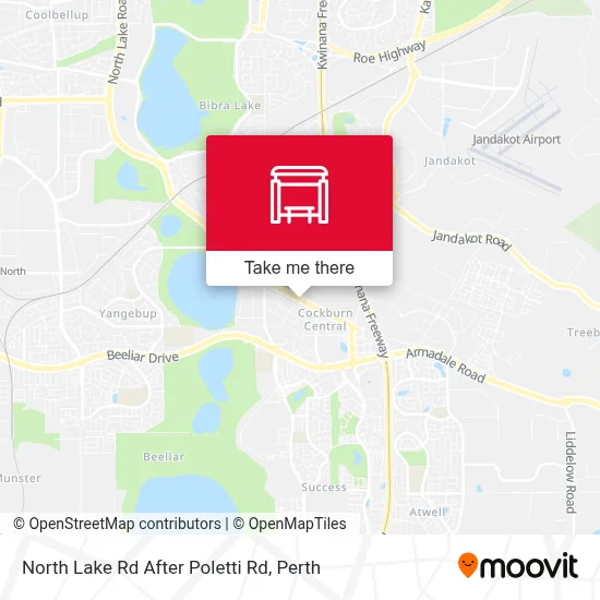 Mapa North Lake Rd After Poletti Rd