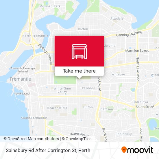 Sainsbury Rd After Carrington St map