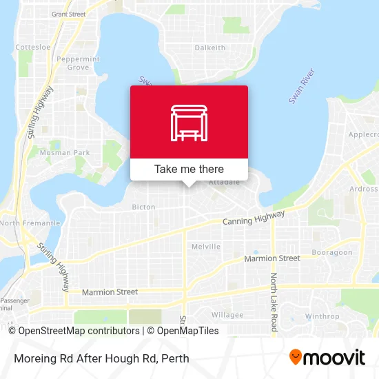 Mapa Moreing Rd After Hough Rd