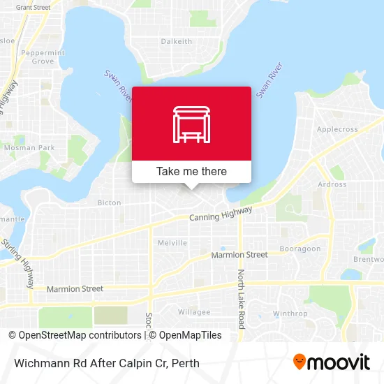 Mapa Wichmann Rd After Calpin Cr