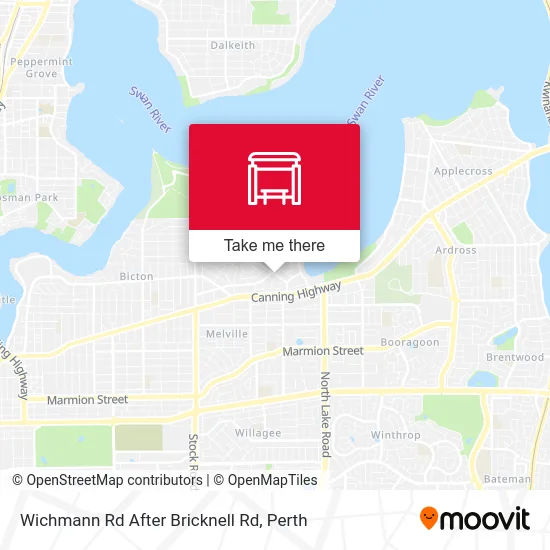 Mapa Wichmann Rd After Bricknell Rd