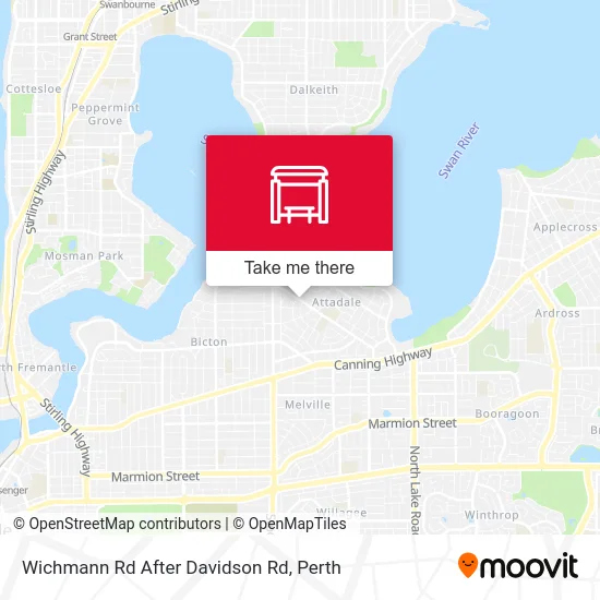 Mapa Wichmann Rd After Davidson Rd