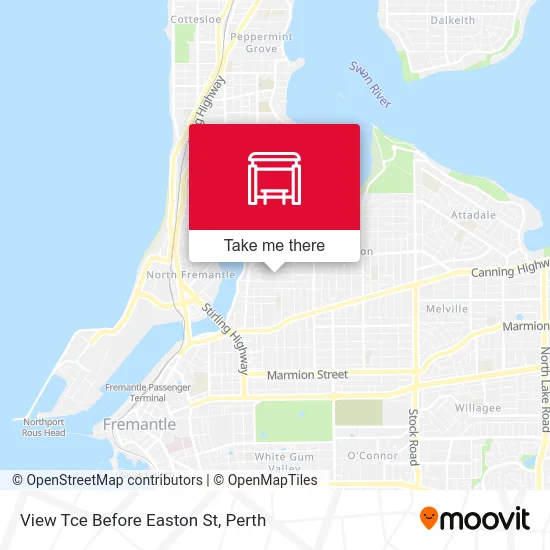 Mapa View Tce Before Easton St