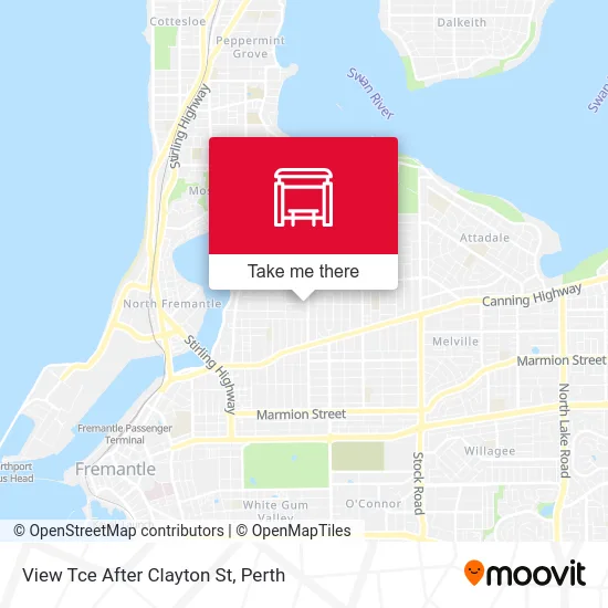Mapa View Tce After Clayton St