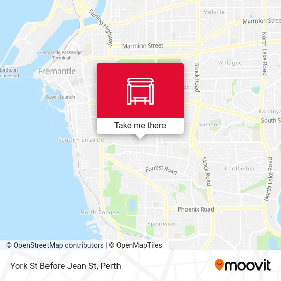 Mapa York St Before Jean St