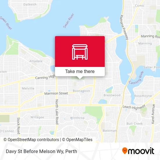 Mapa Davy St Before Melson Wy