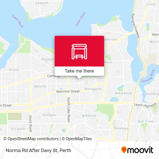 Mapa Norma Rd After Davy St