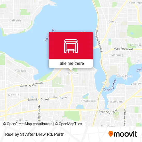 Mapa Riseley St After Drew Rd