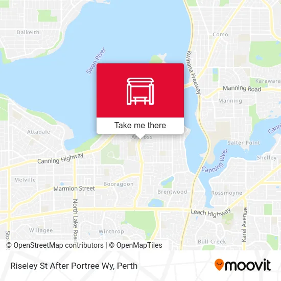 Mapa Riseley St After Portree Wy