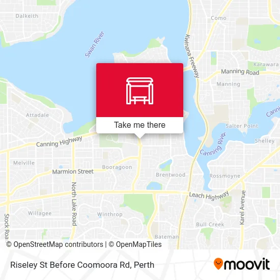 Mapa Riseley St Before Coomoora Rd