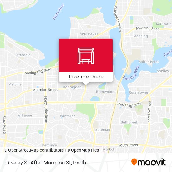 Riseley St After Marmion St map