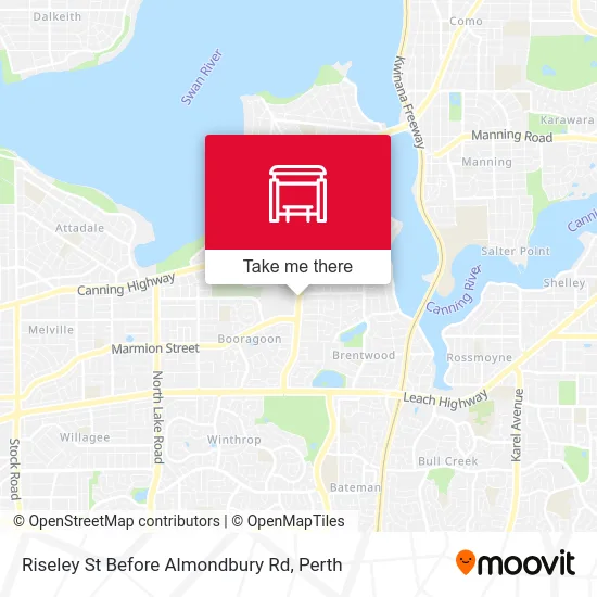 Mapa Riseley St Before Almondbury Rd