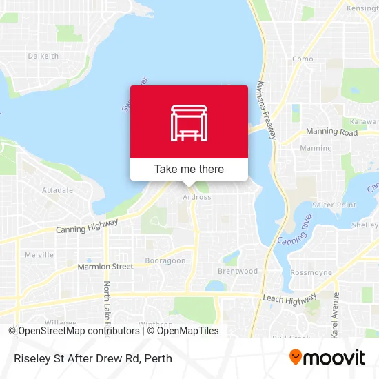 Mapa Riseley St After Drew Rd