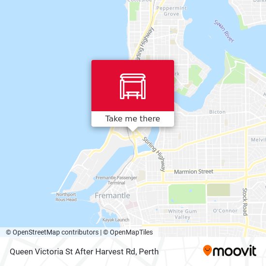 Queen Victoria St After Harvest Rd map