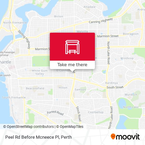 Peel Rd Before Mcneece Pl map