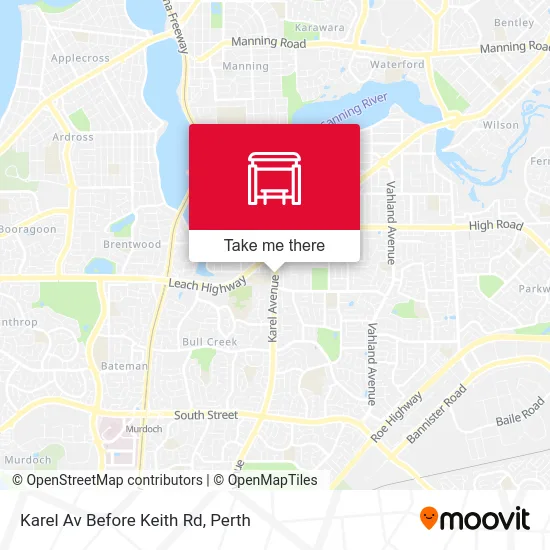 Mapa Karel Av Before Keith Rd