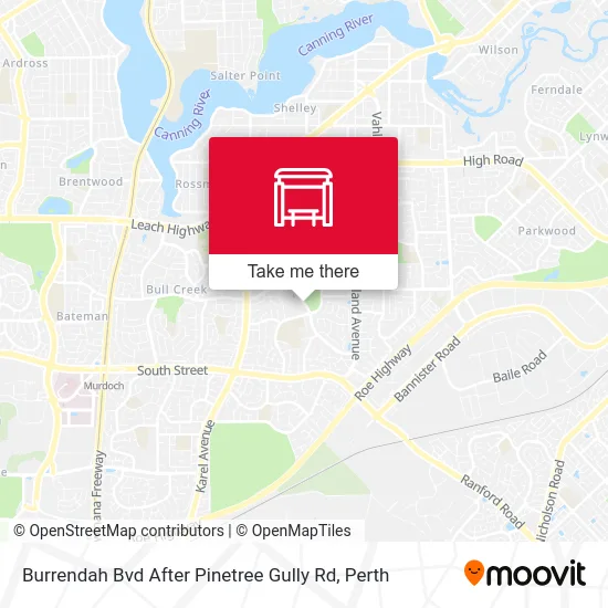 Mapa Burrendah Bvd After Pinetree Gully Rd