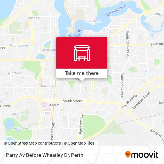 Parry Av Before Wheatley Dr map