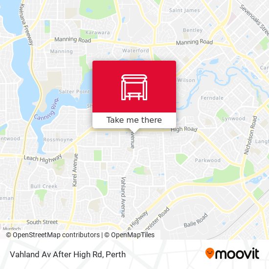 Mapa Vahland Av After High Rd