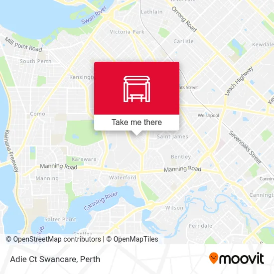 Mapa Adie Ct Swancare