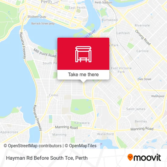 Mapa Hayman Rd Before South Tce