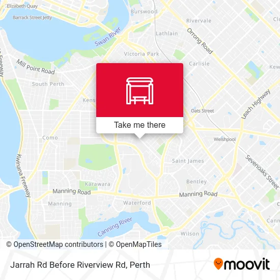 Mapa Jarrah Rd Before Riverview Rd