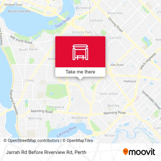 Mapa Jarrah Rd Before Riverview Rd