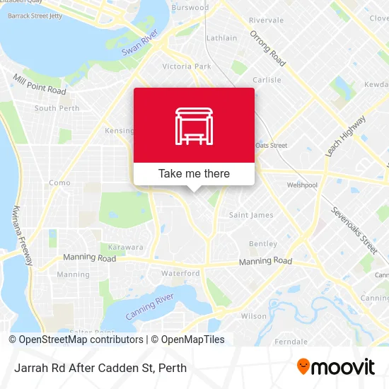 Mapa Jarrah Rd After Cadden St