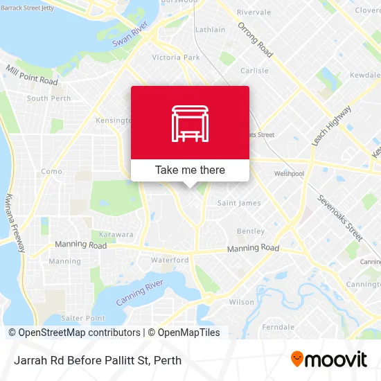 Mapa Jarrah Rd Before Pallitt St