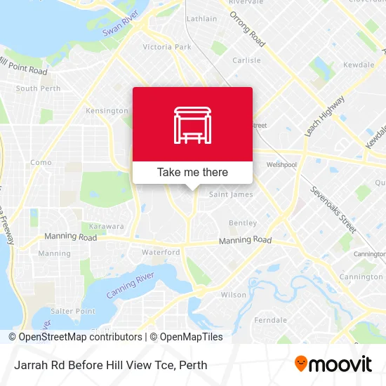 Mapa Jarrah Rd Before Hill View Tce