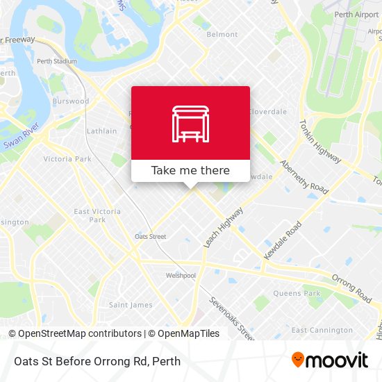 Oats St Before Orrong Rd map