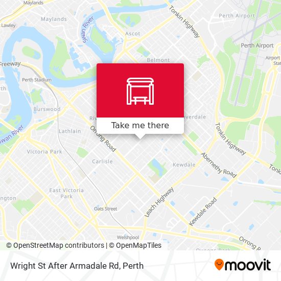 Wright St After Armadale Rd map