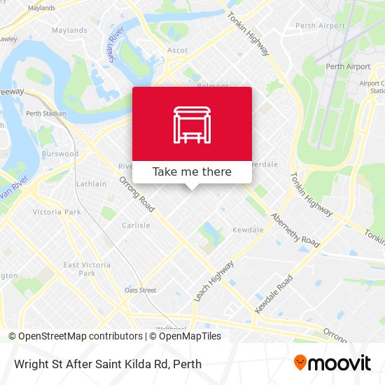 Wright St After Saint Kilda Rd map