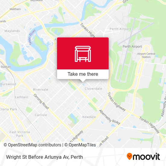 Mapa Wright St Before Arlunya Av