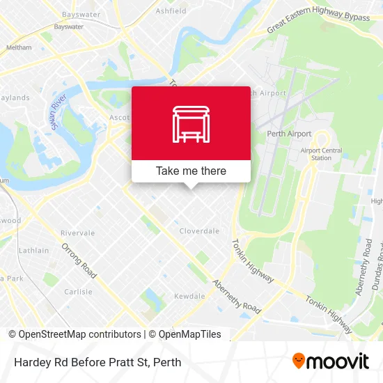 Mapa Hardey Rd Before Pratt St