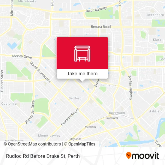 Mapa Rudloc Rd Before Drake St