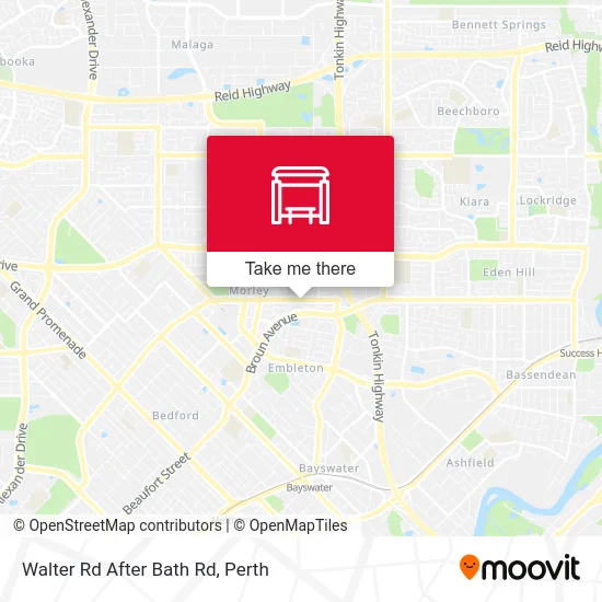 Mapa Walter Rd After Bath Rd
