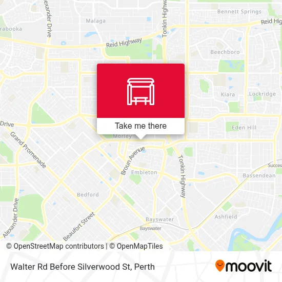 Mapa Walter Rd Before Silverwood St