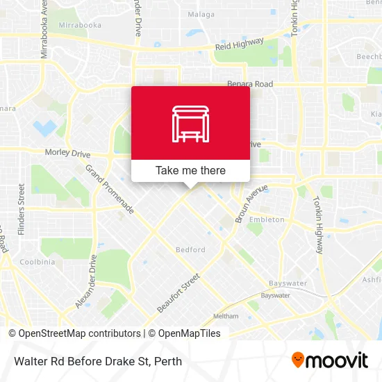 Mapa Walter Rd Before Drake St