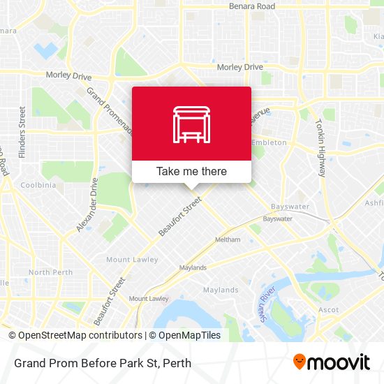 Grand Prom Before Park St map