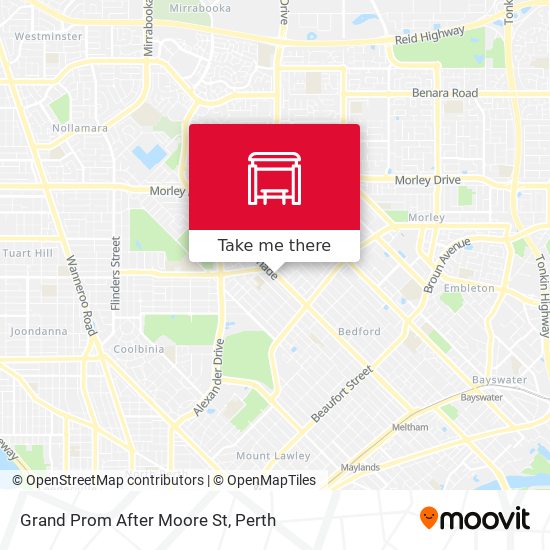 Grand Prom After Moore St map